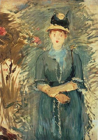 Jeunne Fille dans les Fleurs, Edouard Manet